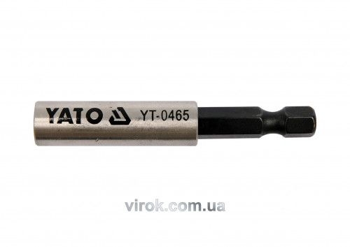 Тримач магнітний викруткових насадок YATO : 1/4", L= 60 мм YT-0465