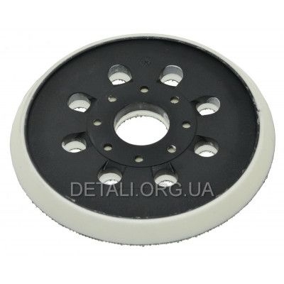 Подошва шлифмашинки Bosch GEX125-1AE круг 8 отв (D-123мм) 2609100541 шлиф120