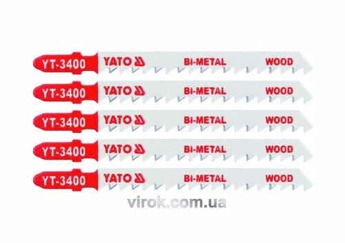 Полотно для електролобзика BI-METAL (дерево) YATO, 6TPI , l=100м, набір 5пр. YT-3400