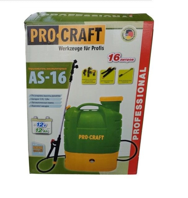 Обприскувач акумуляторний PRO-CRAFT AS-16 000016