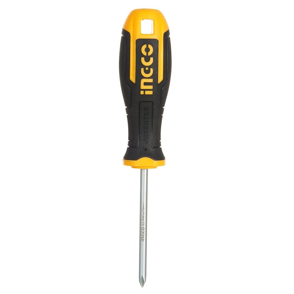 Отвертка крестовая S2 PH 1х75 мм INGCO INDUSTRIAL 9980618