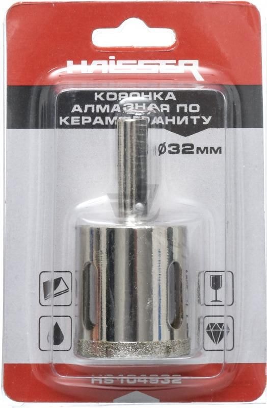 Коронка алмазна по керамограніту 32 мм, HS104932 Haisser 66714
