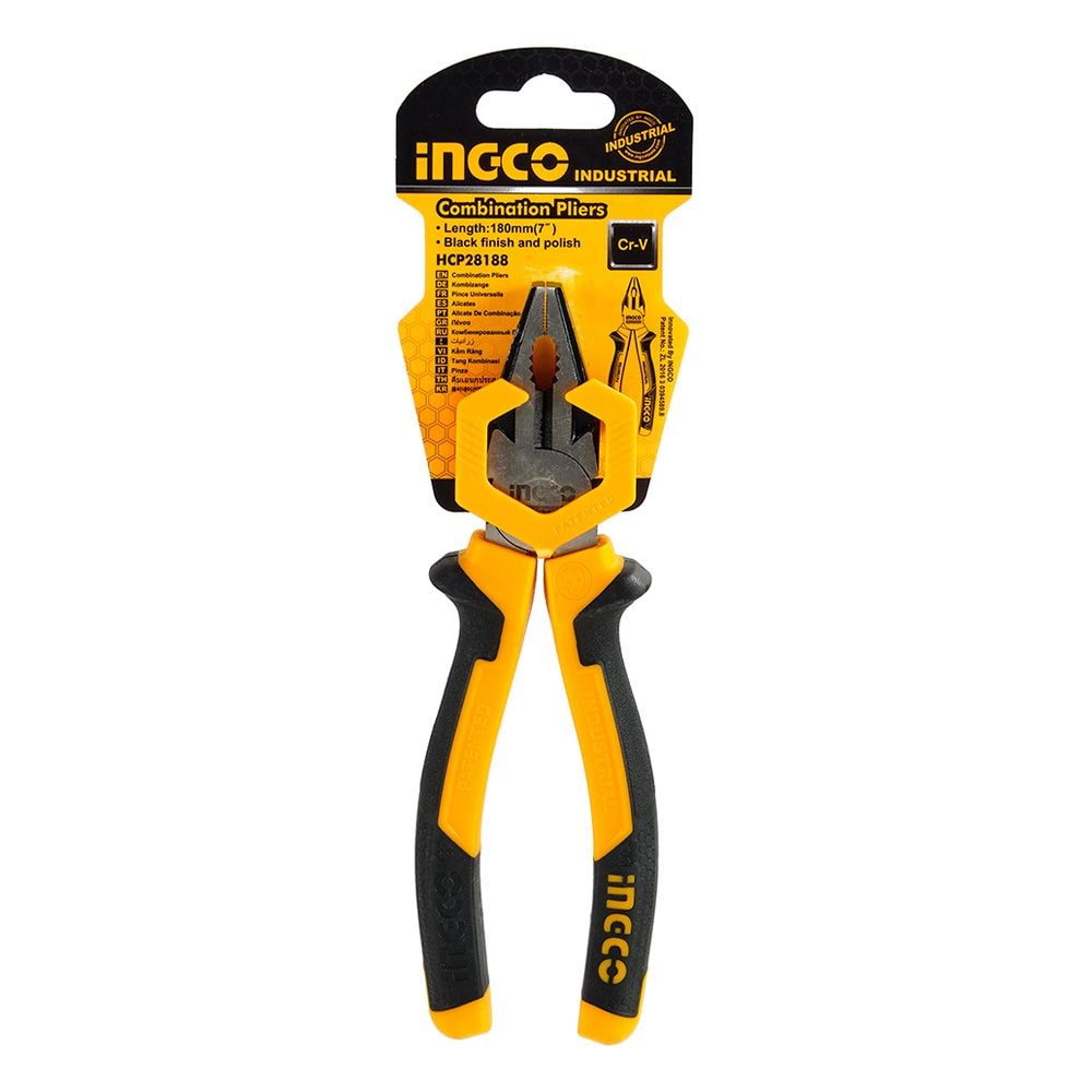 Плоскогубці комбіновані Master 180 мм INGCO INDUSTRIAL 9980639