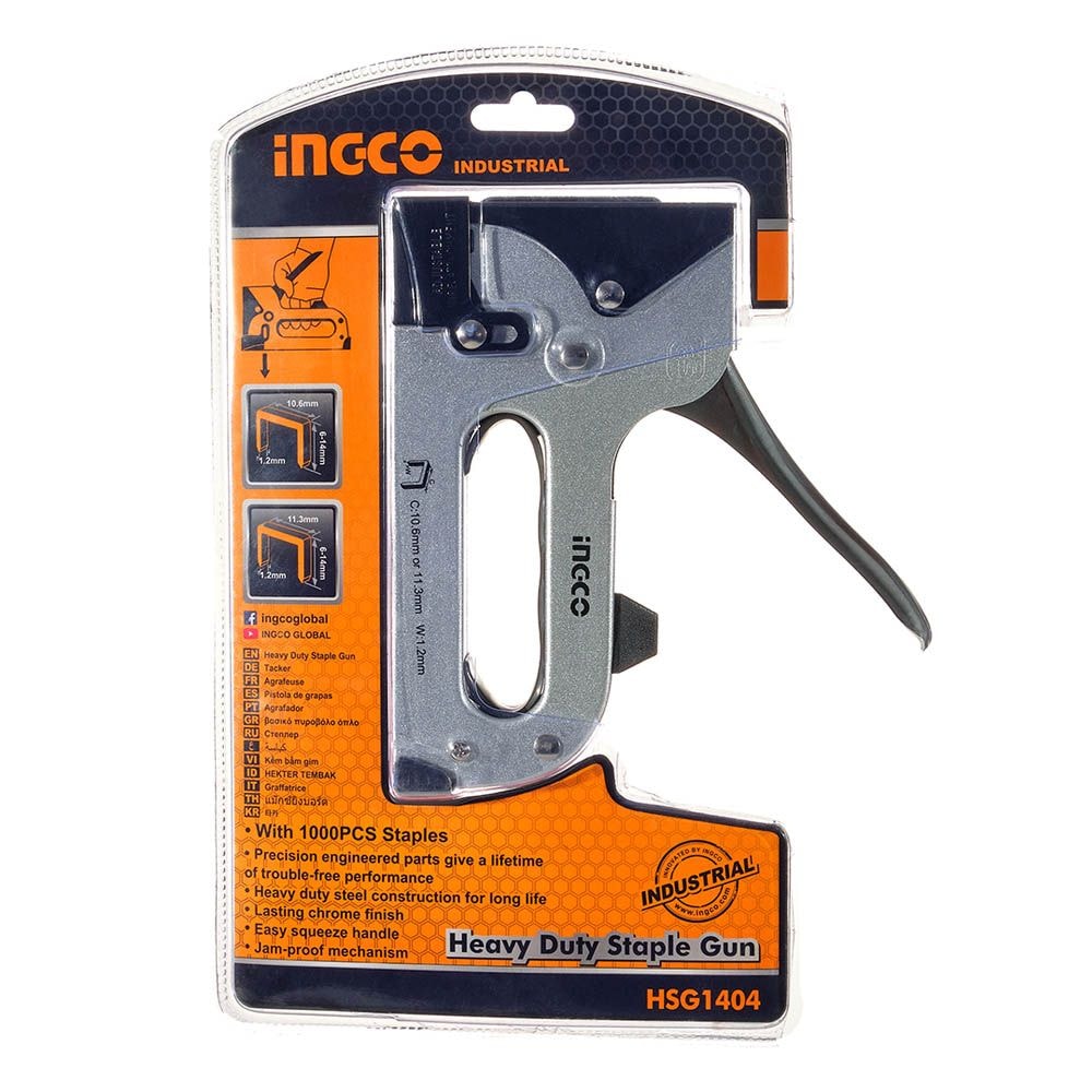 Степлер металевий INGCO INDUSTRIAL HSG1404