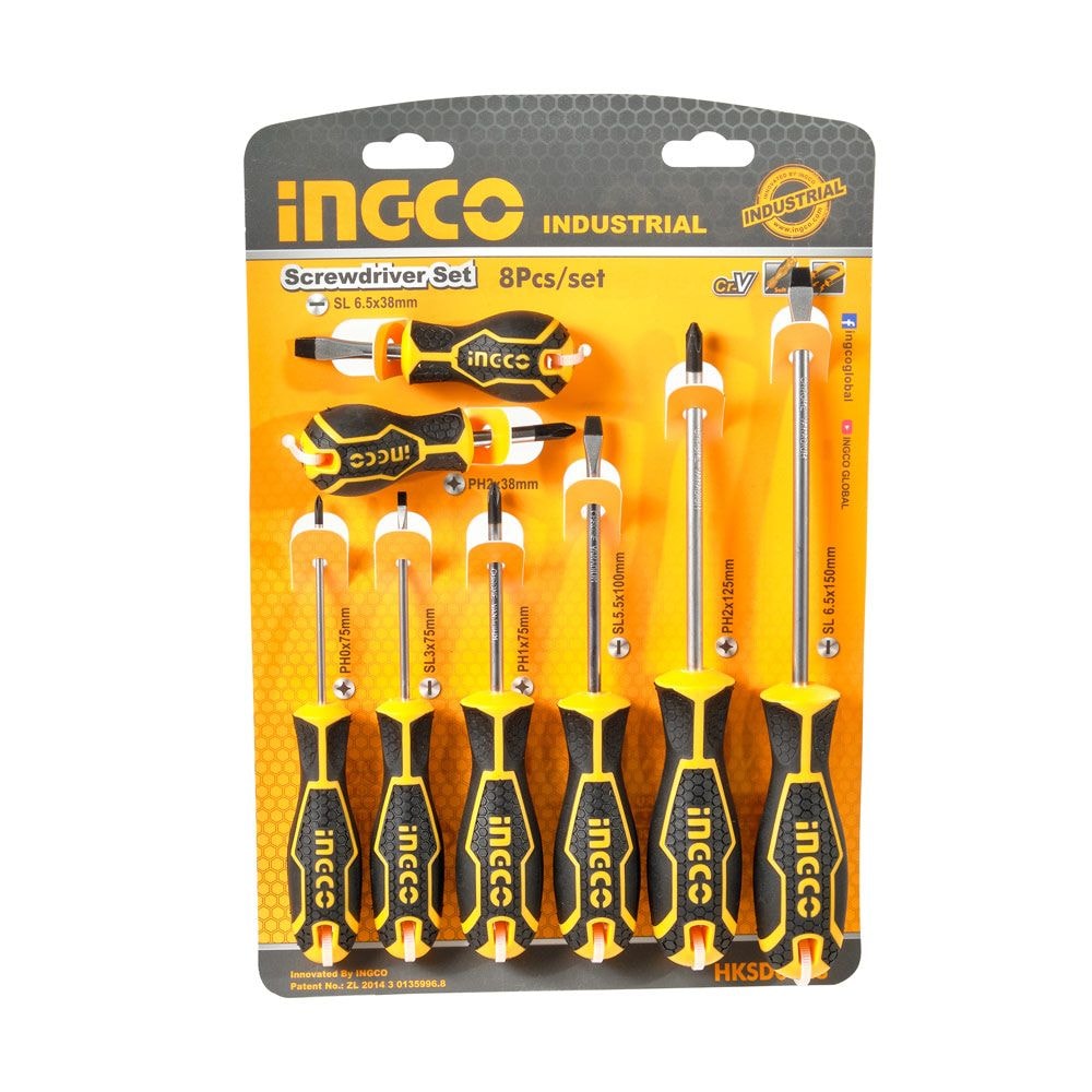 Набор отверток 8 шт INGCO INDUSTRIAL 9980723