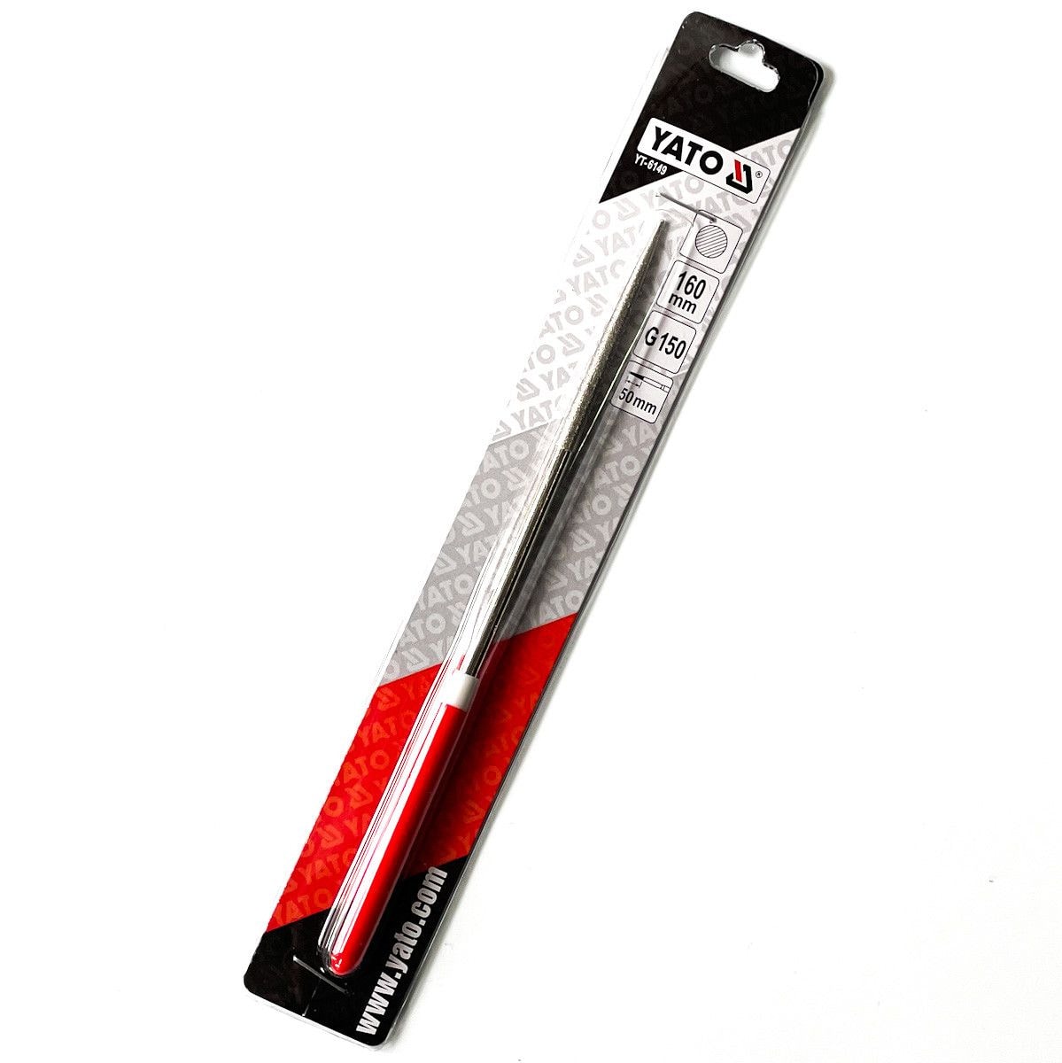 Надфіль алмазний круглий, l= 160/50 мм, O= 4 мм YT-6149