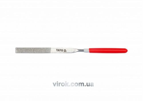 Надфіль алмазний плоский, l= 160/50 мм, b= 4 мм YT-6147