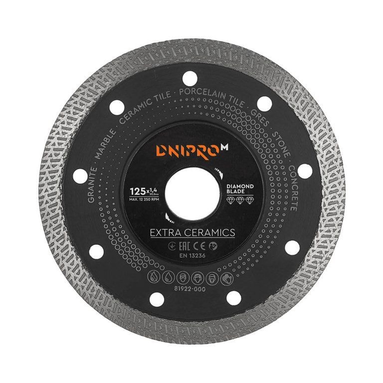 Алмазний диск Dnipro-M  Extra-Ceramics 125 22.2мм 81922000