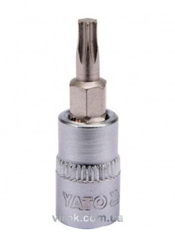 Головка торцева до квадрату 1/4" YATO з насадкою "TORX" Т20, L= 37 мм YT-04304