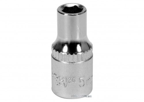 Головка торцева 6-гранна YATO : квадрат 1/4", М5, CrV YT-14120
