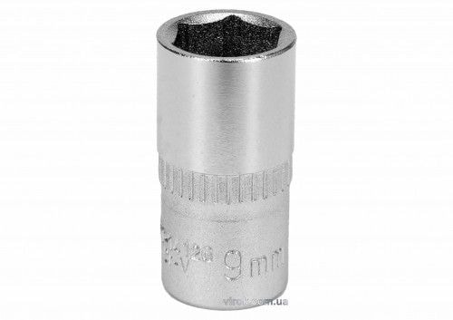 Головка торцева 6-гранна YATO : квадрат 1/4", М9, CrV YT-14126