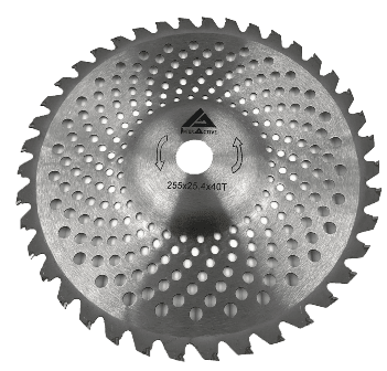 Ніж з победітом  255*25,4 "ВИГНУТИЙ" 504067