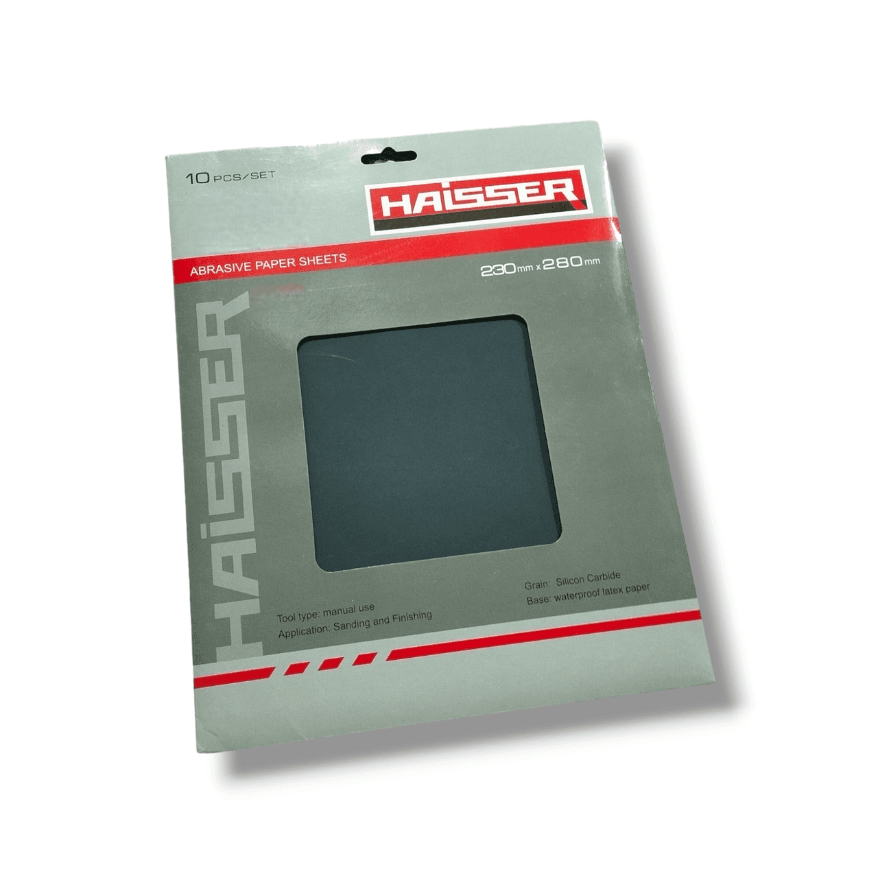 Шліфувальні аркуші 230мм x 280мм, зерно 1000, 10шт в уп. (5811712) HAISSER 118545