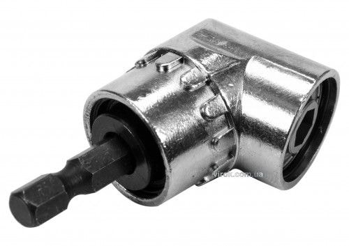 Тримач-адаптер кутовий YATO : HEX - 1/4", L= 37 мм, F=12 Нм, під кутом 105° YT-04632
