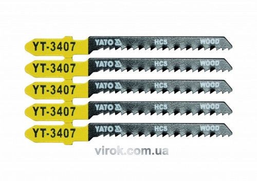 Полотно для електролобзика(дерево) YATO, l=75мм, 13TPI набір 5пр. YT-3407