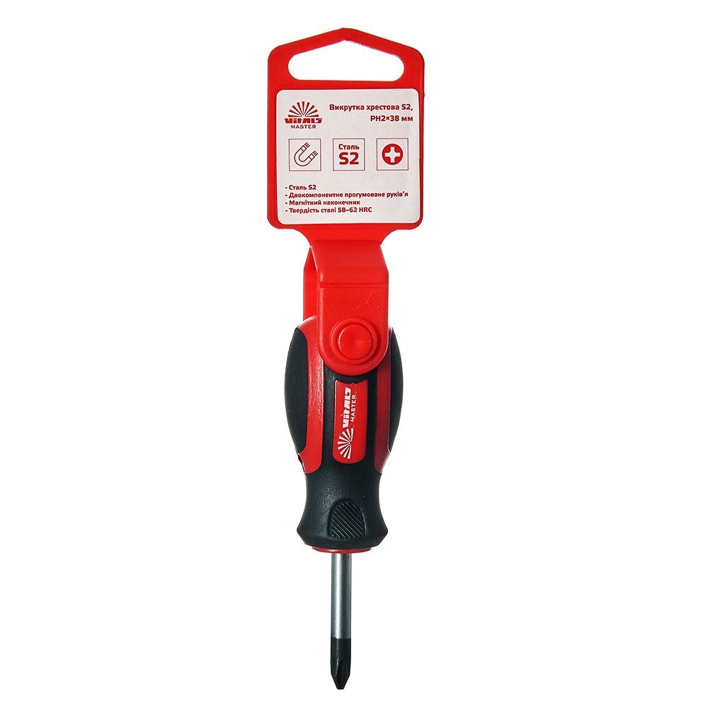 Викрутка хрестова Vitals Master S2 PH 2х38 мм 179525