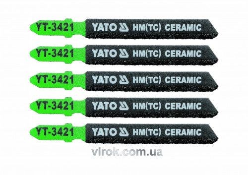 Полотно для електролобзика(кераміка) YATO, l=75мм, набір 5пр.