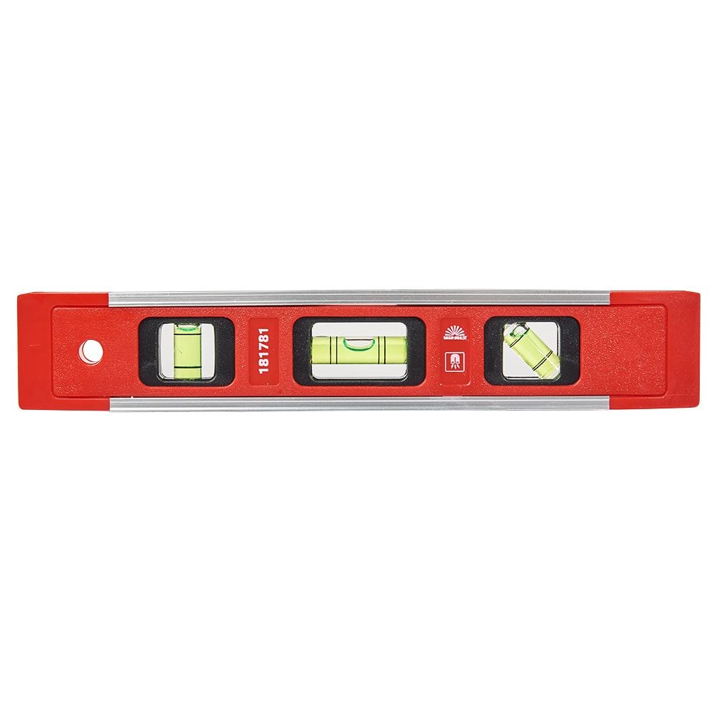 Рівень Міні 225 мм 3 капсули алюмінієва рамка з магнітами Vitals 181781