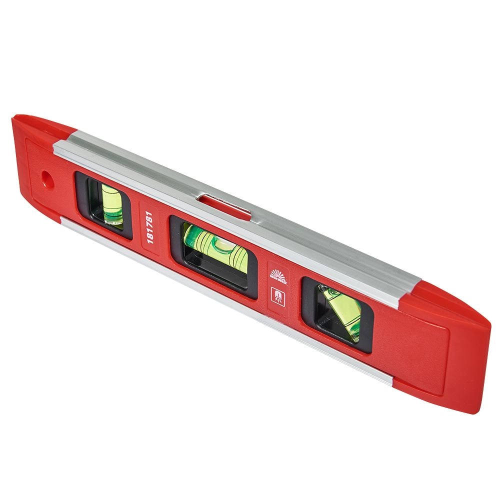 Рівень Міні 225 мм 3 капсули алюмінієва рамка з магнітами Vitals 181781