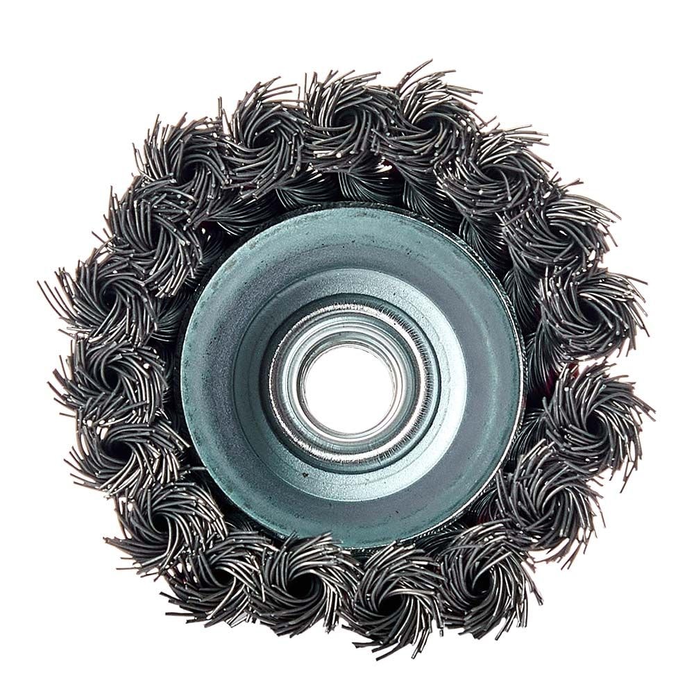 Щітка чашка Vitals плетена сталь 85 мм М14, 0.5 мм 174506