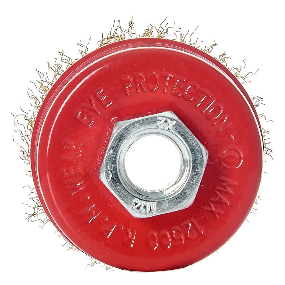 Щітка чашка Vitals гофрована латунована 65 мм М14, 0,3 мм 174512