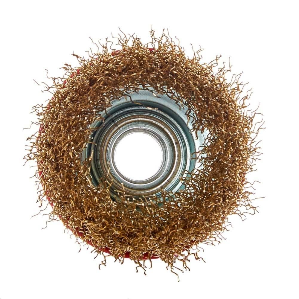 Щітка чашка Vitals гофрована латунована 65 мм М14, 0,3 мм 174512