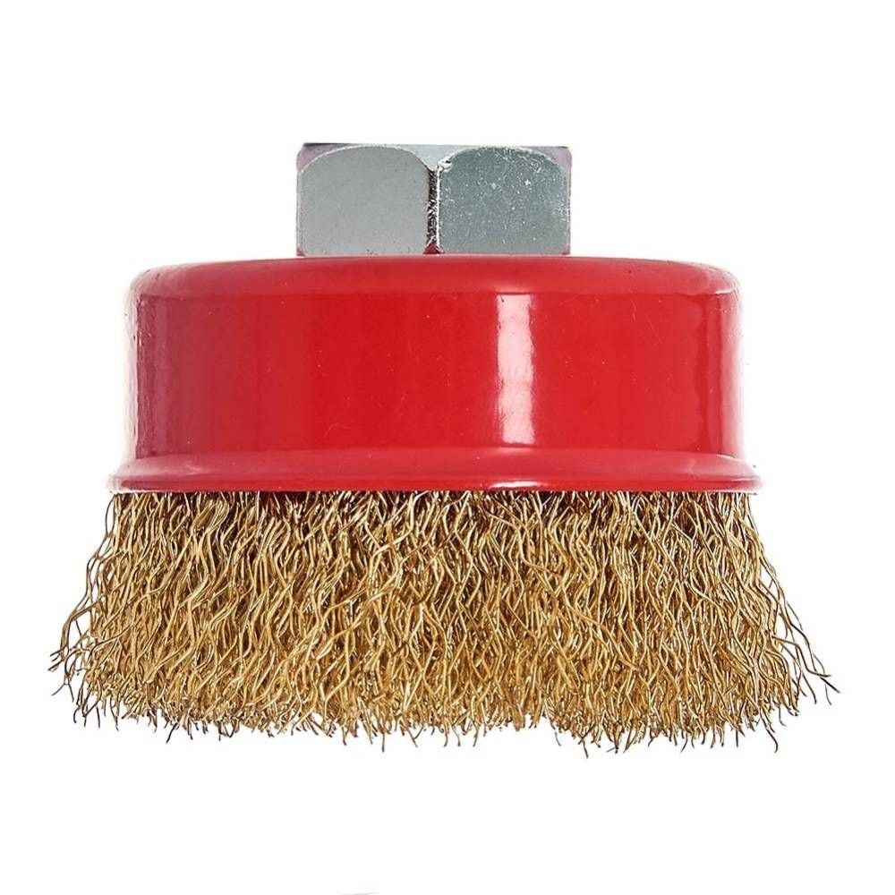 Щітка чашка Vitals гофрована латунована 65 мм М14, 0,3 мм 174512