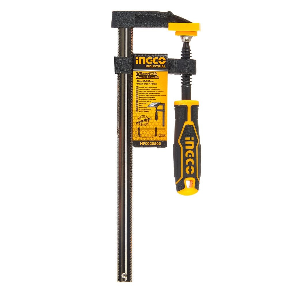 Струбцина столярная тип-F 50х200 мм INGCO INDUSTRIAL 9980679