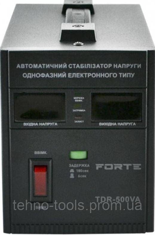 Стабілізатор напруги TDR-500VA, релейного типу потужність 500 ВА, точність 8%, вага 2,7 кг 38095