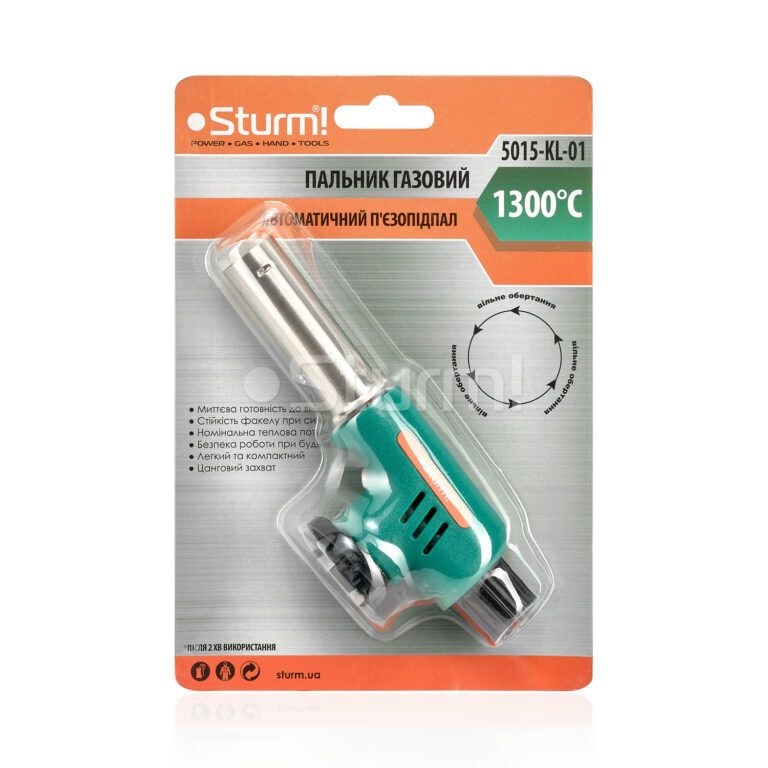 Горелка газовая с пьезоподжигом  Sturm 5015-KL-01