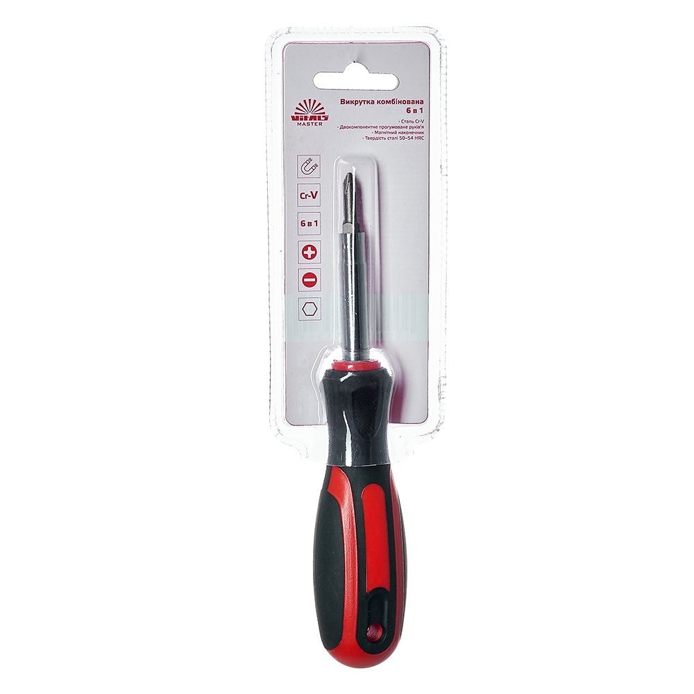 Викрутка комбінована Vitals Master 6-в-1 179534
