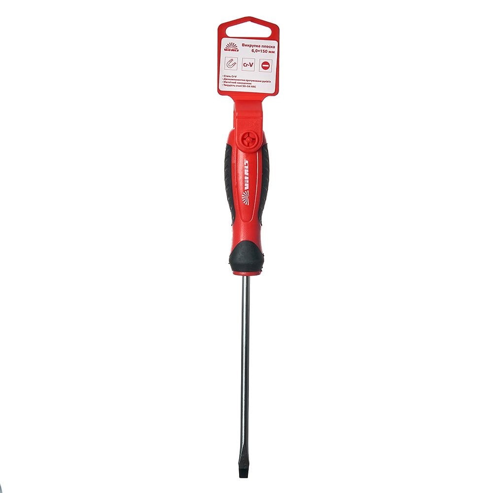 Викрутка плоска Vitals 6.0х150 мм 179509