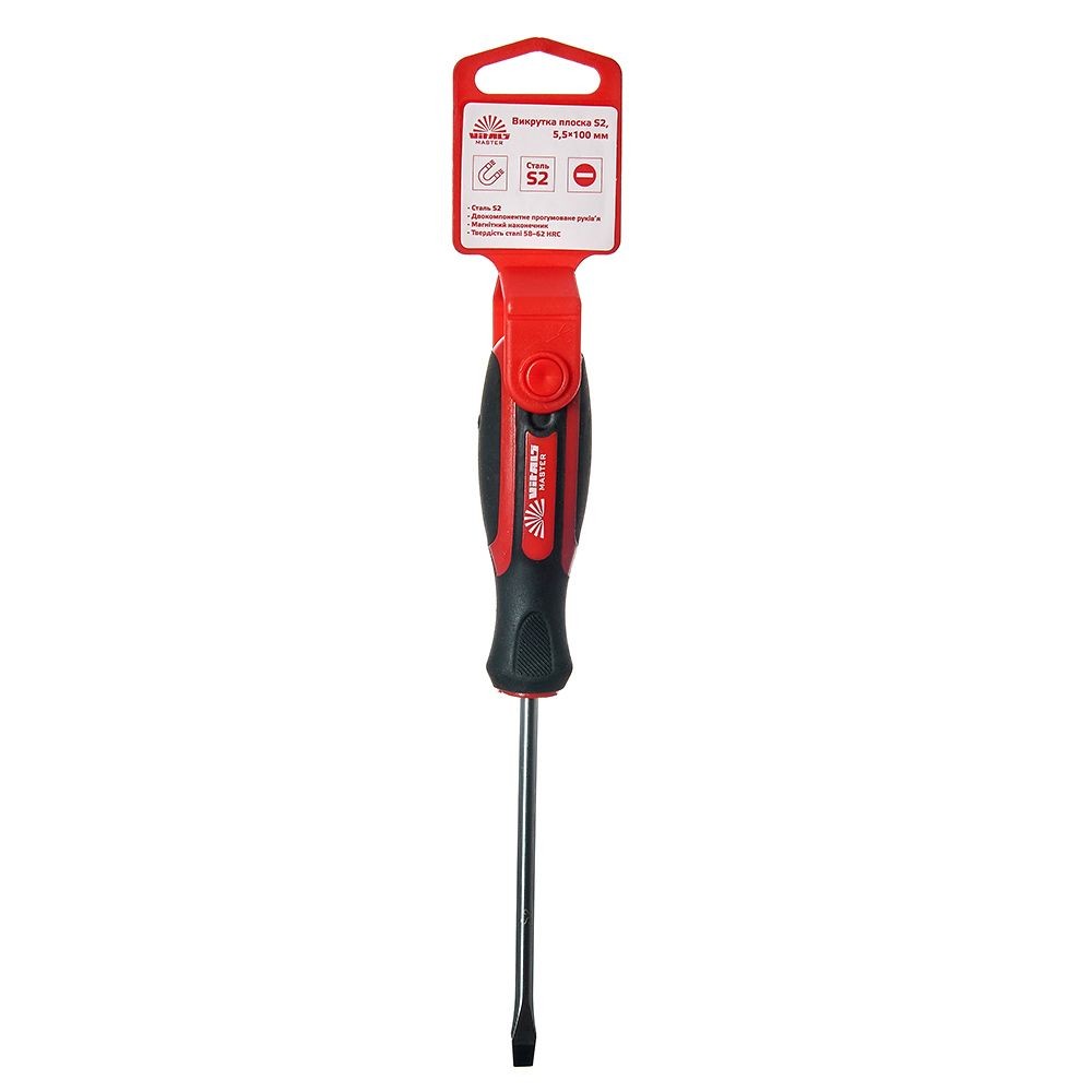 Викрутка плоска Vitals Master S2 5.5х100 мм 179518