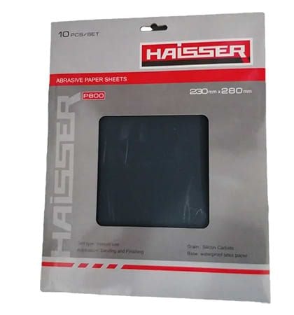Шліфувальні аркуші 230мм x 280мм, зерно 500,(5811709) HAISSER 118553
