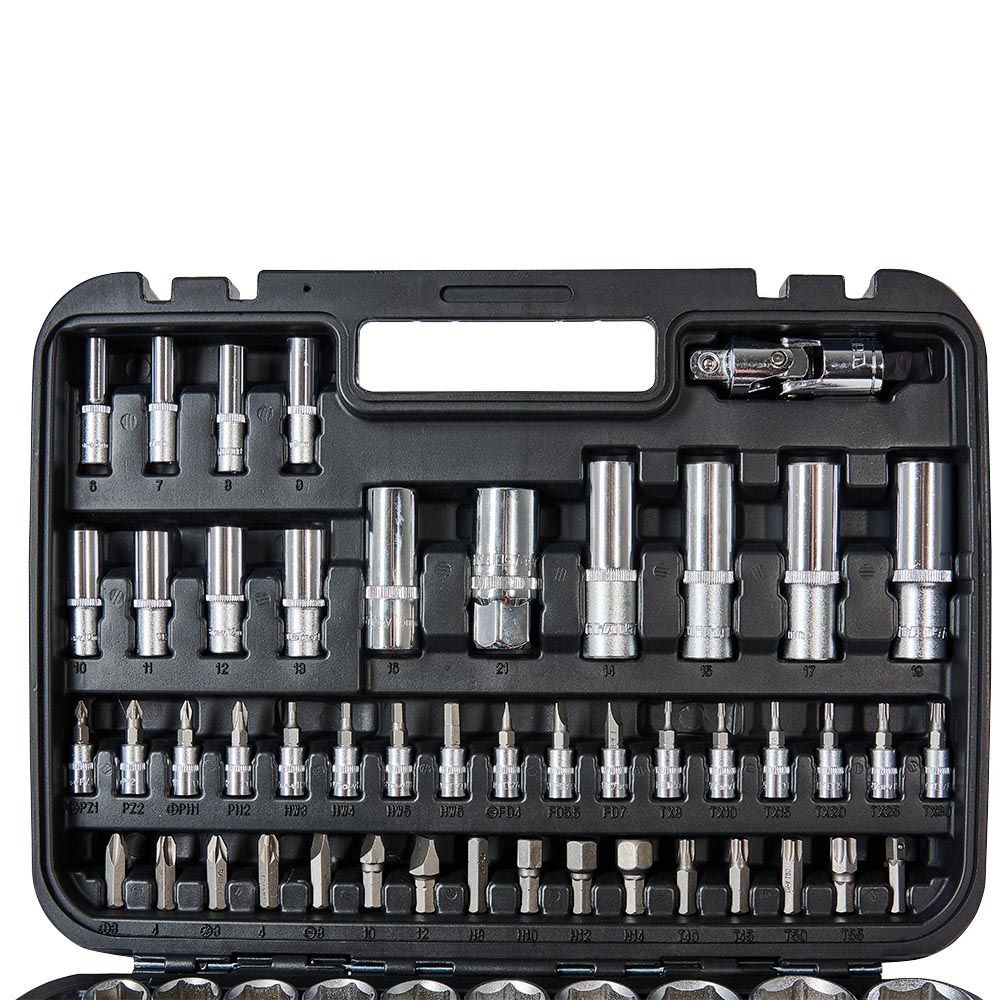 Набір головок торцевих 1/4" та 1/2" 94 предмети Vitals Master 186168