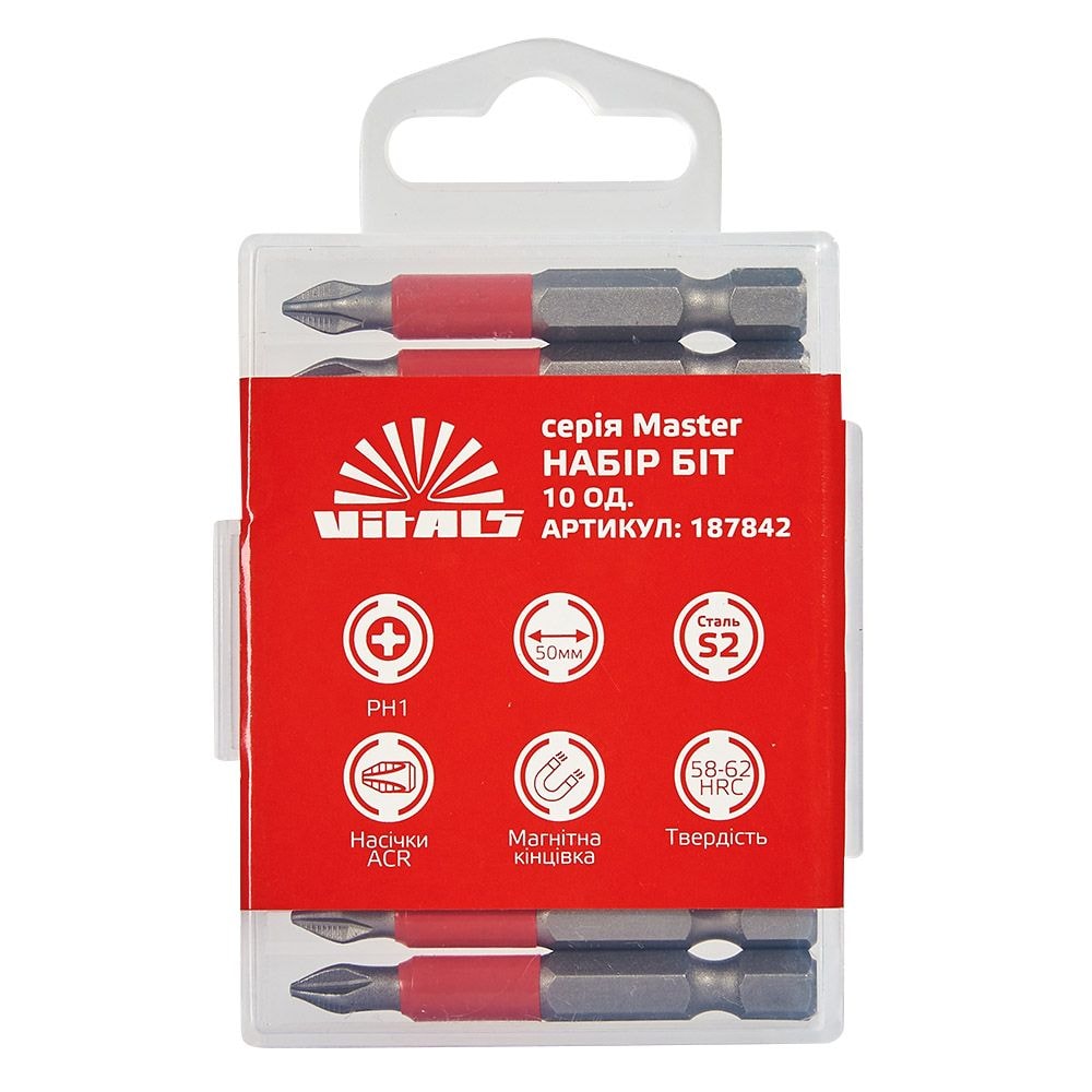 Біти S2 PH1*50 мм, Vitals Master 187842