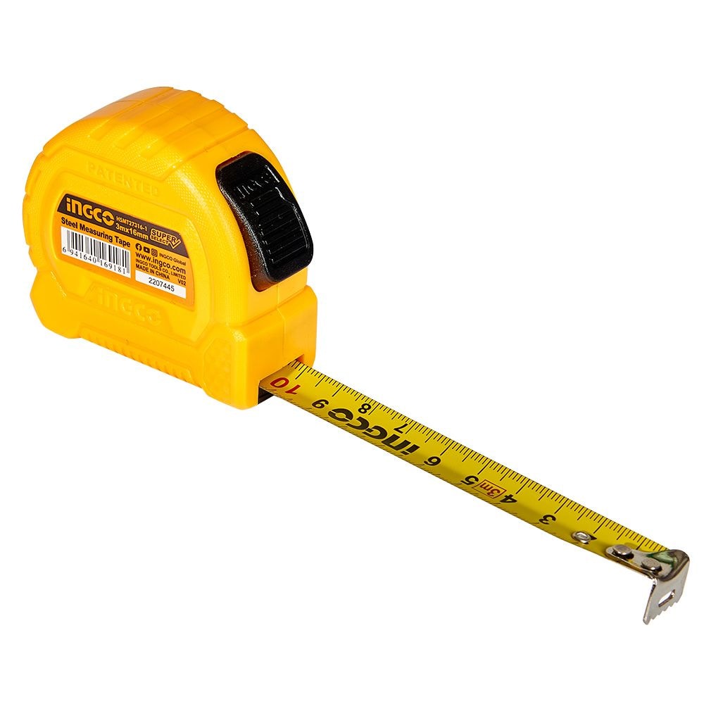 Рулетка 3 м x 16 мм автостоп INGCO Super Select HSMT39316-1