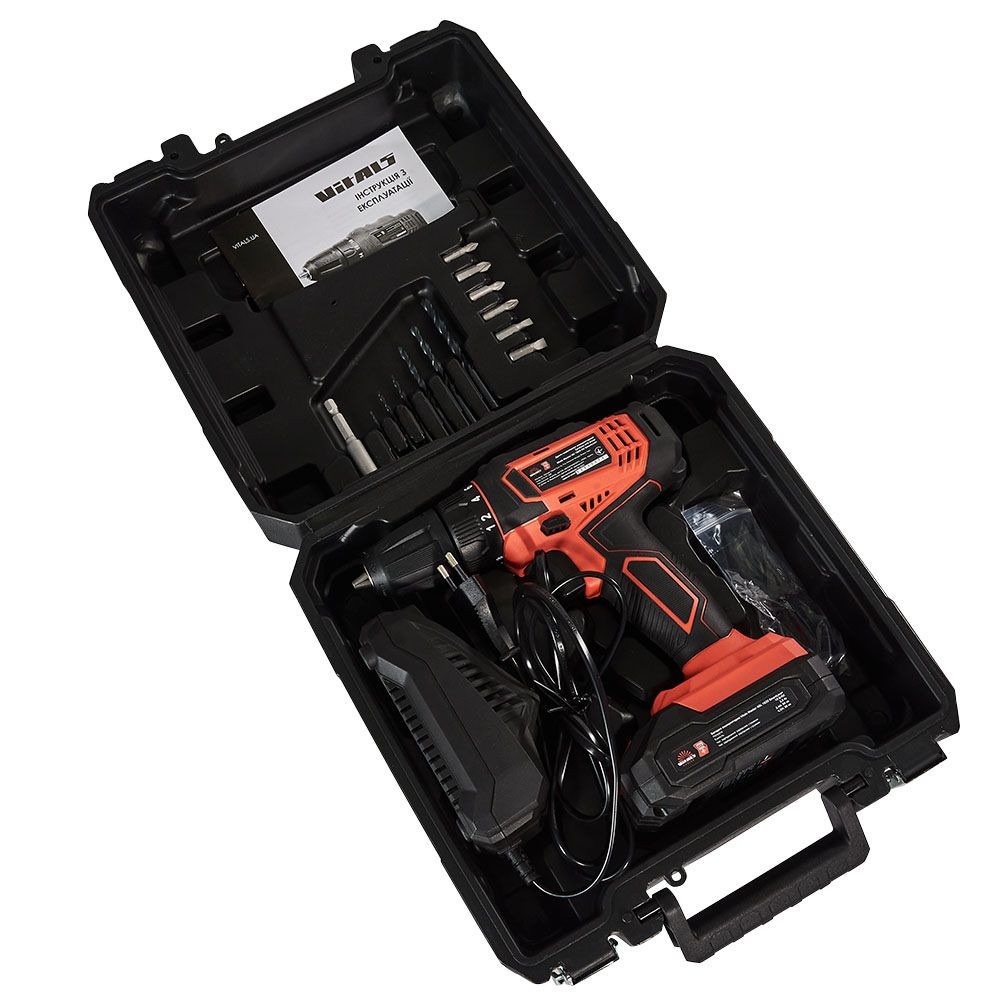 Дриль-шурупокрут акумуляторний Vitals Master AU 1825 Kit SmartLine+ 184442