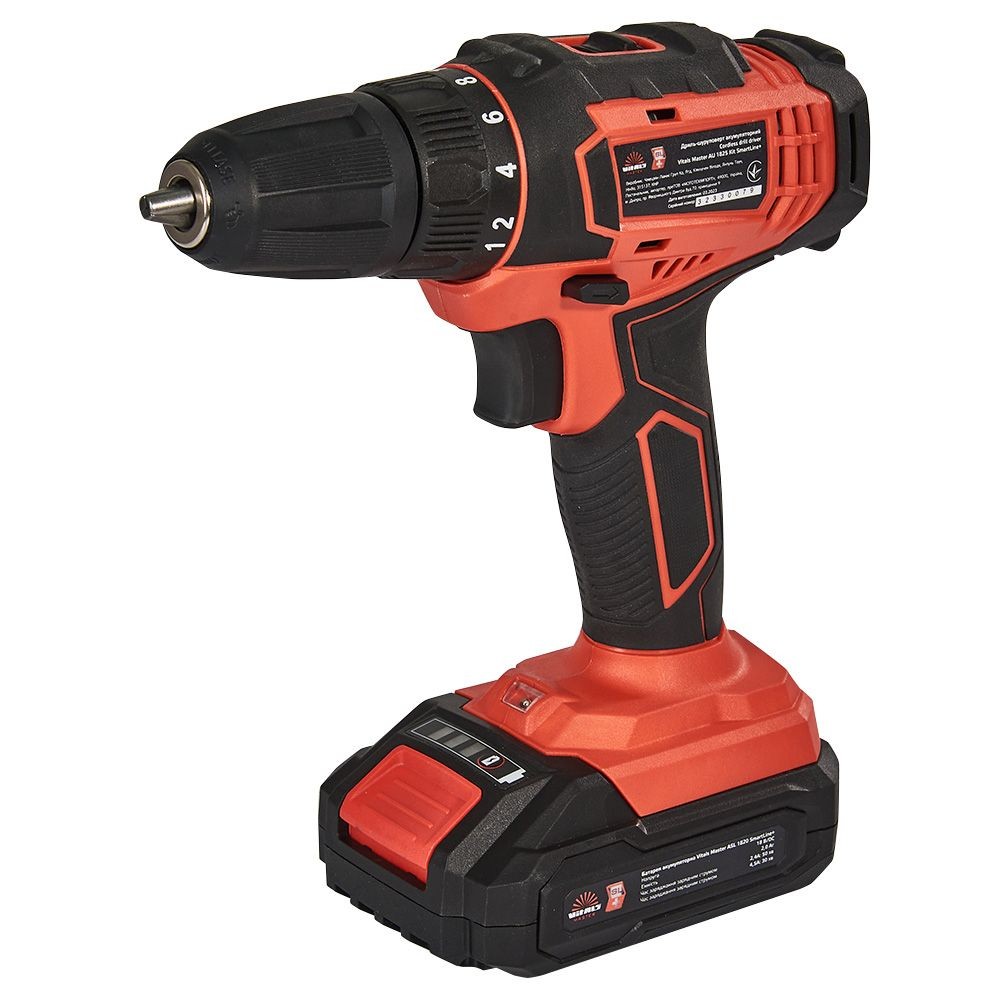 Дриль-шурупокрут акумуляторний Vitals Master AU 1825 Kit SmartLine+ 184442