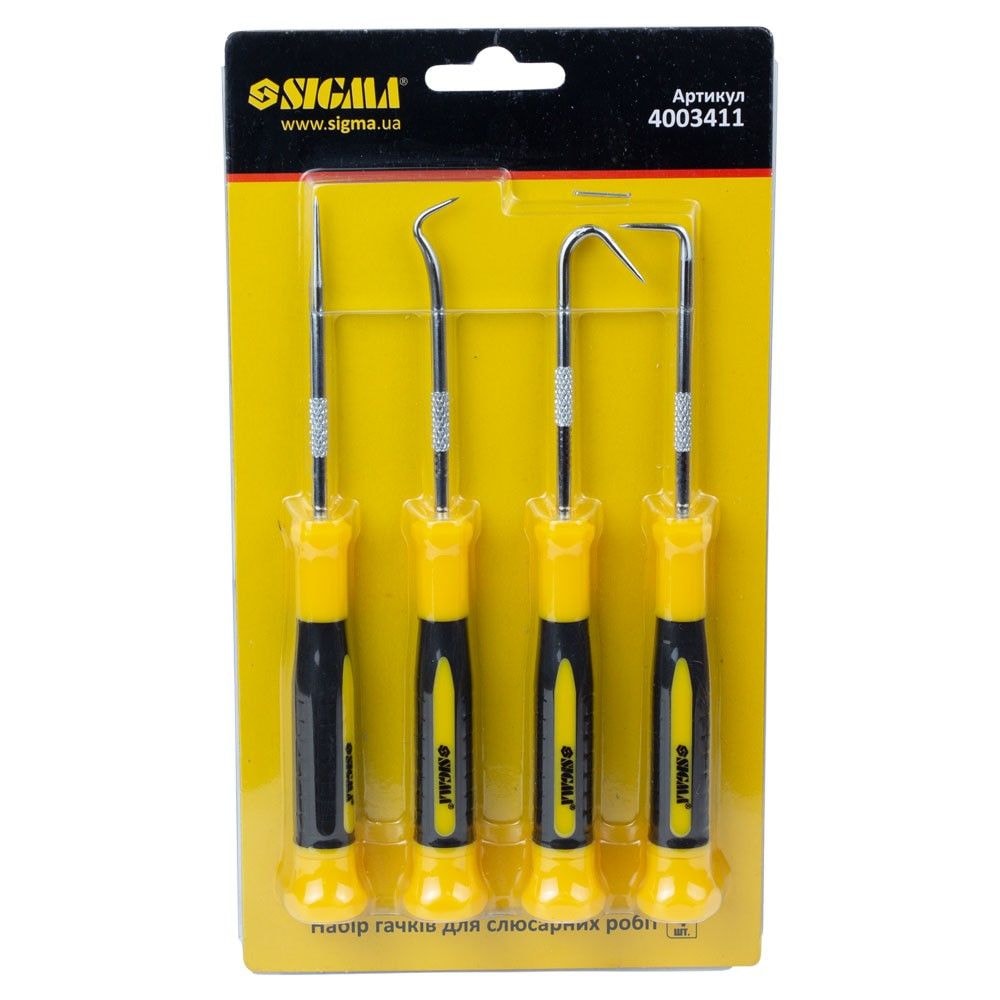 Набір гачків для слюсарних робіт 4шт 4003411