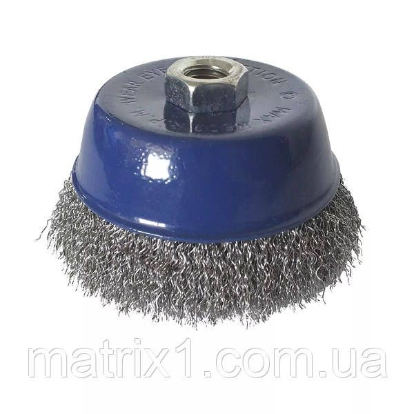 Щітка торцева із гофрованої (рифленої) проволоки, 75мм, М14 Gerrard 7185642 128833