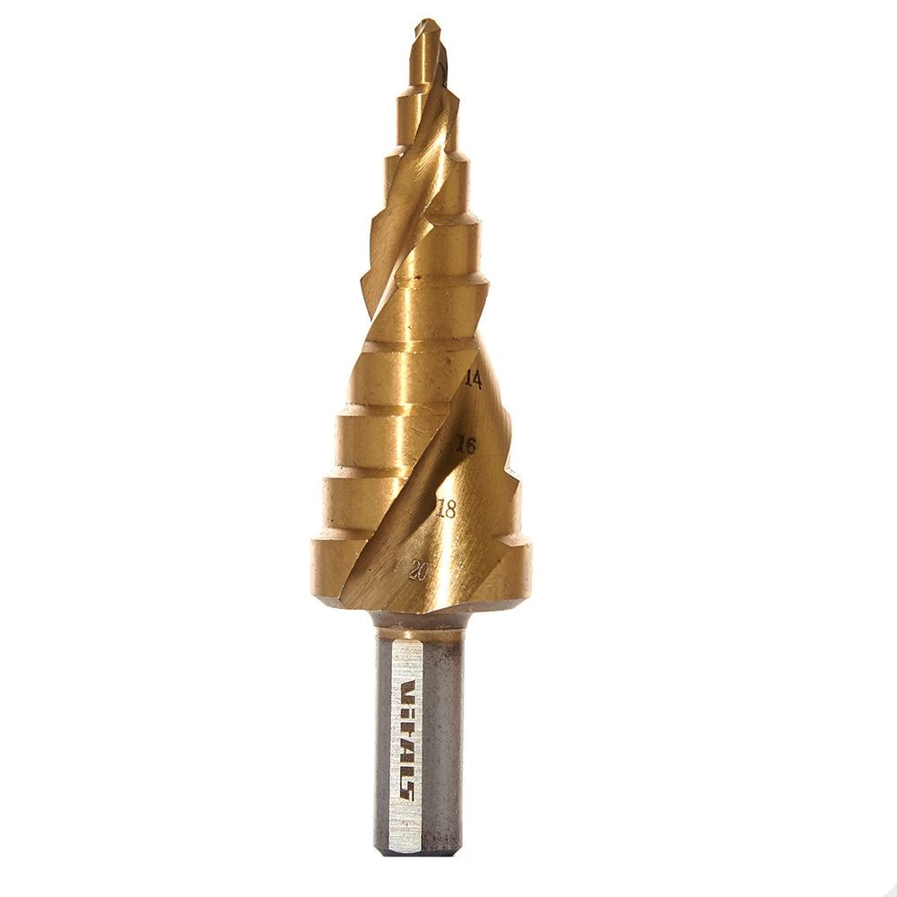 Свердло ступеневе спіральне 4–20 мм Vitals Master 190348