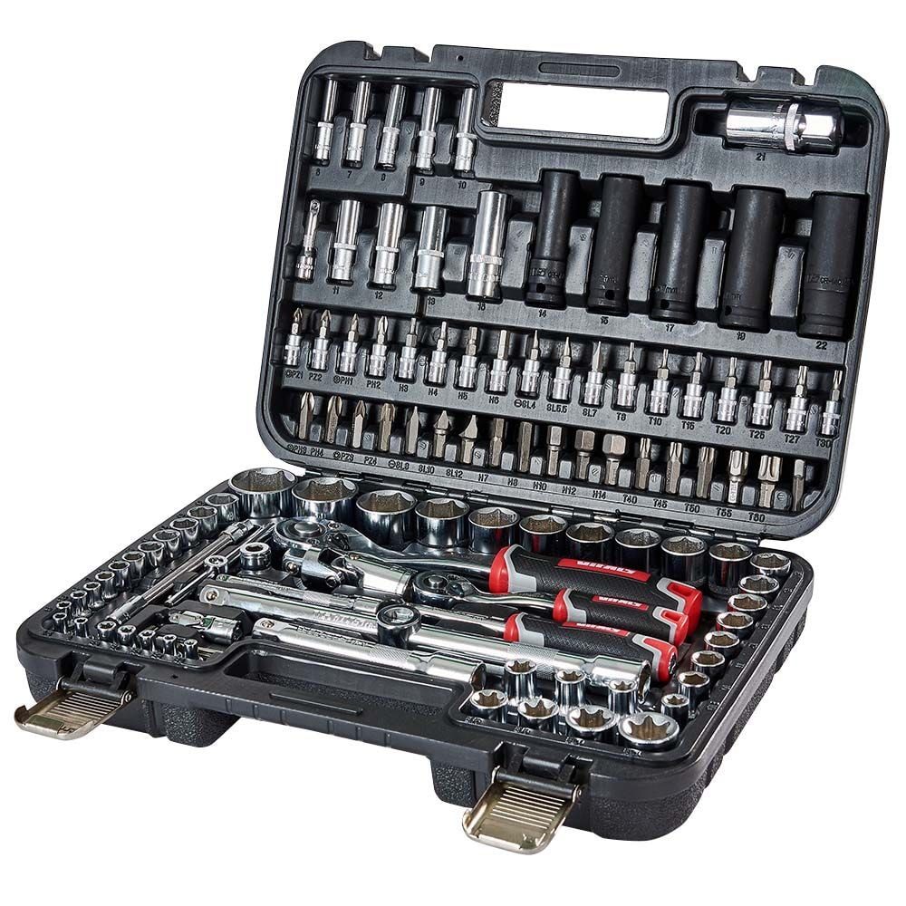 Набір головок торцевих 1/4" та 1/2" 111 предметів Vitals Master Impact + Superlock 186169