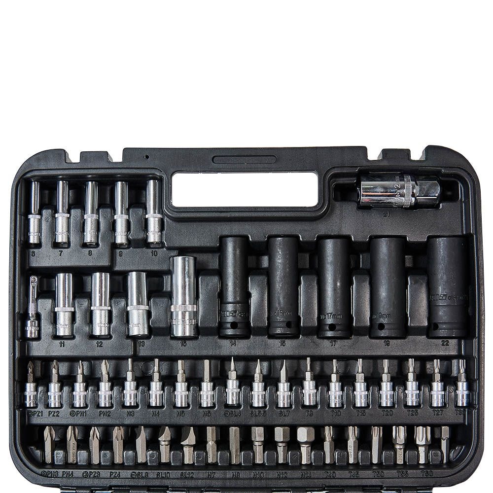 Набір головок торцевих 1/4" та 1/2" 111 предметів Vitals Master Impact + Superlock 186169