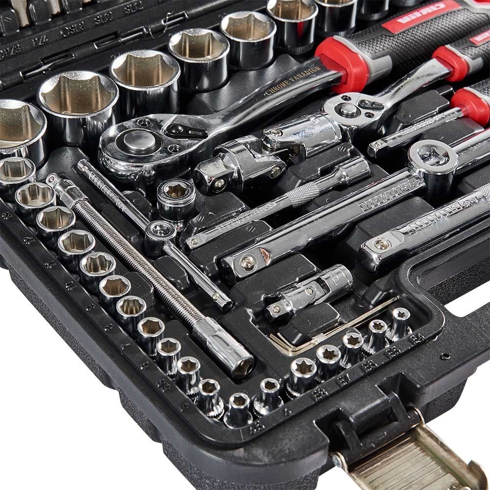 Набір головок торцевих 1/4" та 1/2" 111 предметів Vitals Master Impact + Superlock 186169