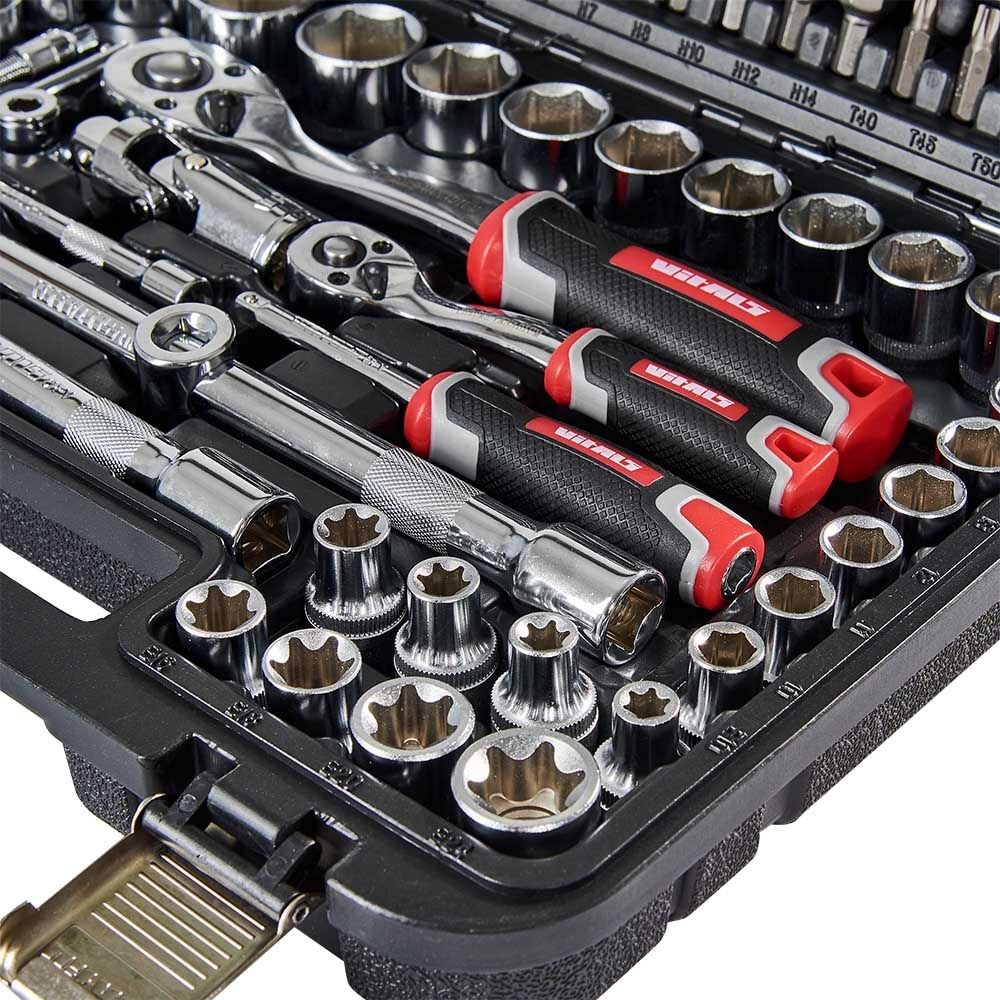 Набір головок торцевих 1/4" та 1/2" 111 предметів Vitals Master Impact + Superlock 186169