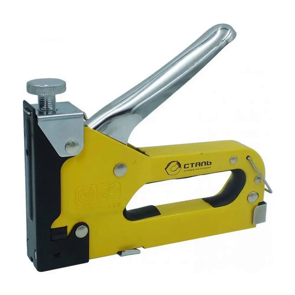 Степлер будівельний 4-14мм + 400 скоб Сталь 78555