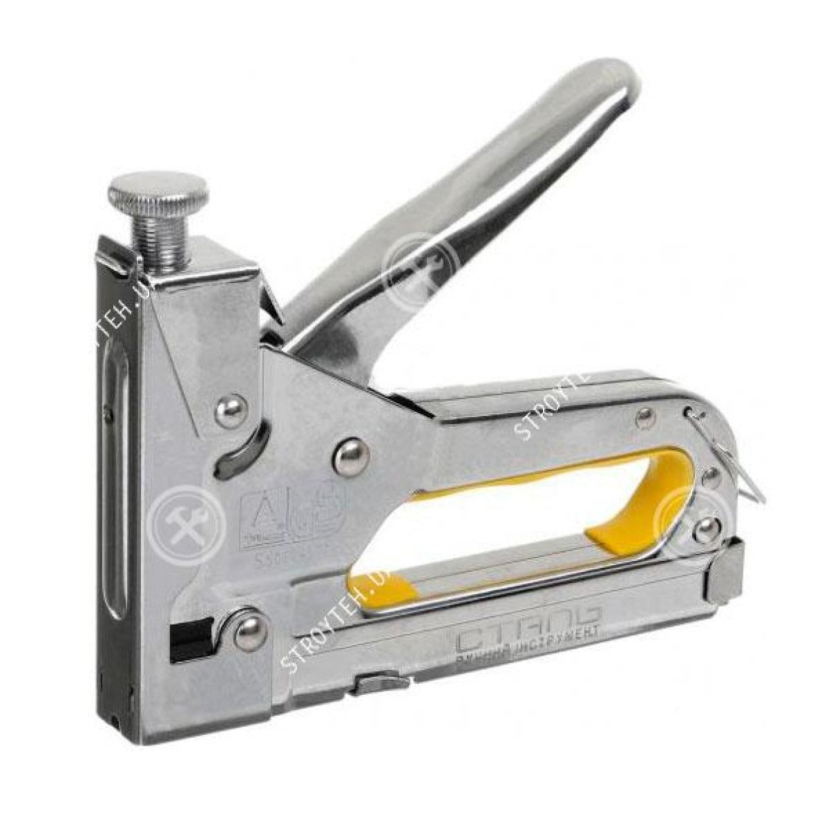 Степлер будівельний 4-14мм + 400 скоб Сталь 78555