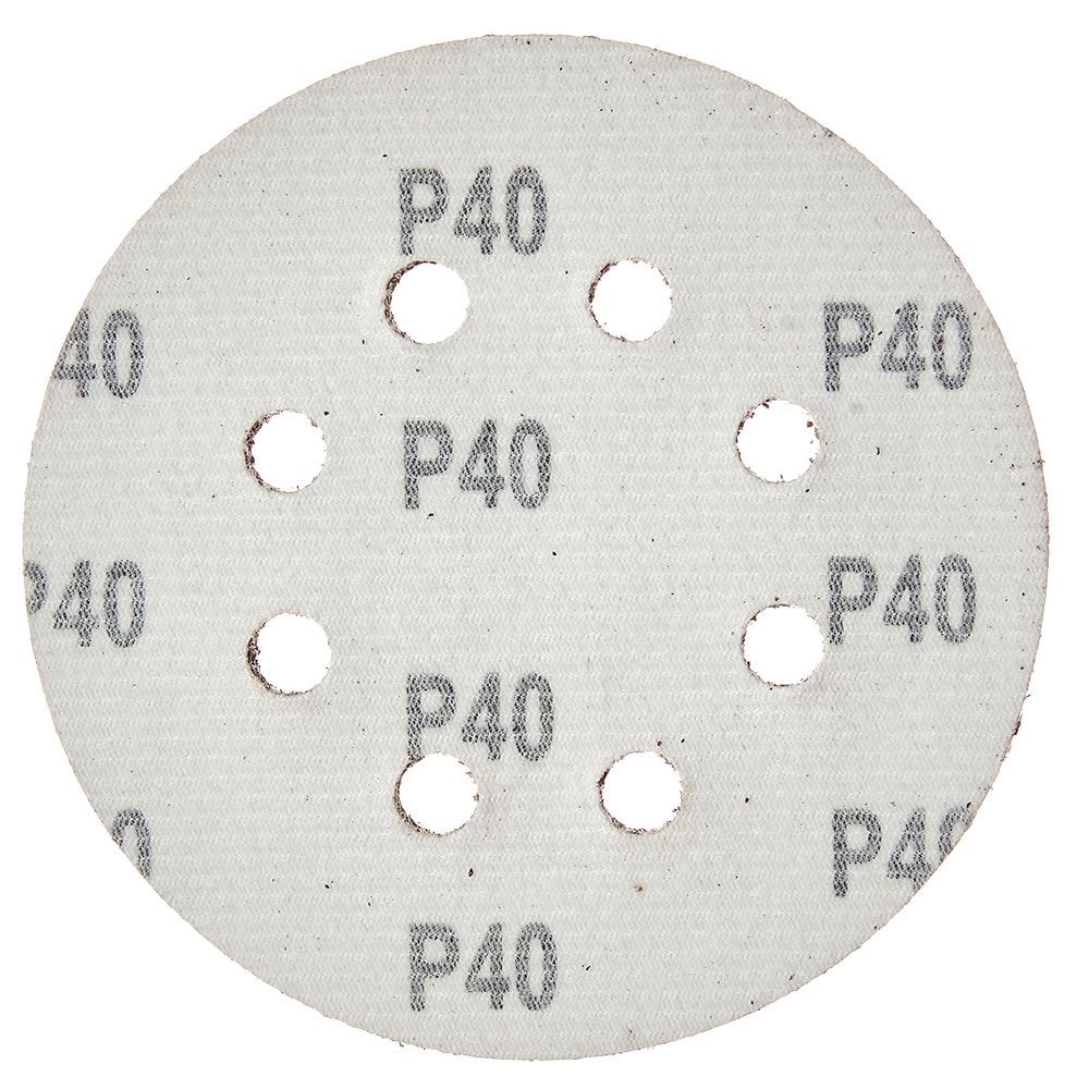 Круг шліфувальний самозачіпний Vitals 125 мм 8 отв з. 40, 5 шт. 196033