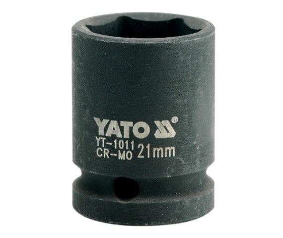 Головка торцева ударна 6-гранна YATO : глибока, квадрат 1/2", М= 21 мм, L= 78 мм. YT-1041